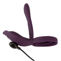 Penis-/Hodenring mit Vibrator und Klitreizer