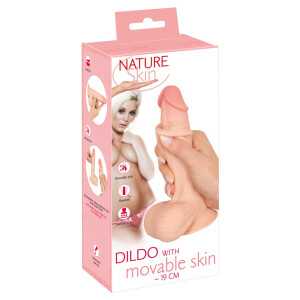 Biegsamer Naturdildo mit starkem Saugfuß