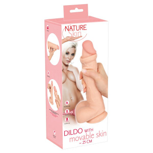 Biegsamer Dildo  " mit beweglicher Haut "
