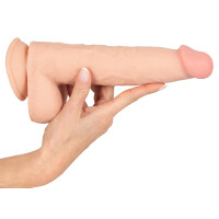 Biegsamer Dildo  " mit beweglicher Haut "