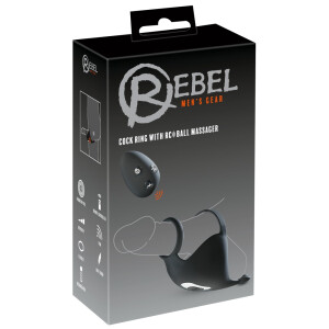 Hodenvibrator mit Penis- und Hodenring -> Fernbedienung -Reichweite 10 m