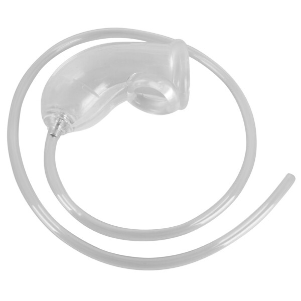 Elastische Penissleeve mit Öffnung & Schlauch