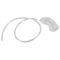 Elastische Penissleeve mit Öffnung & Schlauch