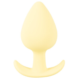 Kleiner konisch geformter Analplug- Gelb