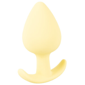 Kleiner konisch geformter Analplug- Gelb