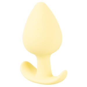 Kleiner konisch geformter Analplug- Gelb