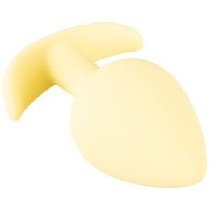 Kleiner konisch geformter Analplug- Gelb