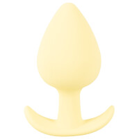 Kleiner konisch geformter Analplug- Gelb