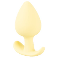 Kleiner konisch geformter Analplug- Gelb