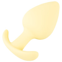 Kleiner konisch geformter Analplug- Gelb