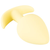 Kleiner konisch geformter Analplug- Gelb