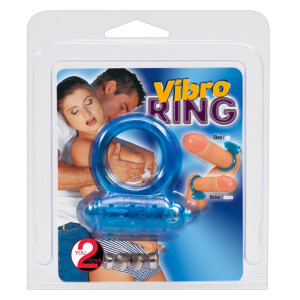 Penisring mit Mini-Vibrator - Farbe Blau