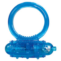 Penisring mit Mini-Vibrator - Farbe Blau