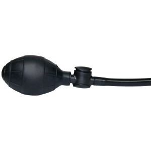 Anal-Vibroplug »true Black« - Pumpbar mit Saugfuß