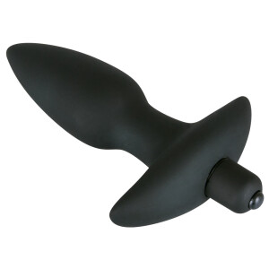 Analplug Medium »Black Velvets« mit Vibration - 15 cm Gesamtlänge - Schwarz