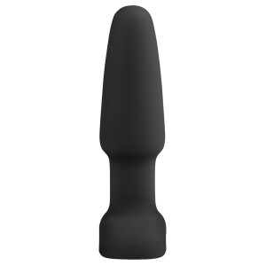 Analplug »b-Vibe - rimming« mit Rotation und Fernbedienung - Schwarz