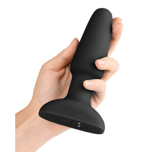 Analplug »b-Vibe - rimming« mit Rotation und Fernbedienung - Schwarz