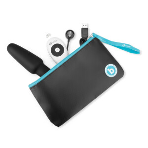 Analplug »b-Vibe - rimming« mit Rotation und Fernbedienung - Schwarz