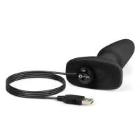 Analplug »b-Vibe - rimming« mit Rotation und Fernbedienung - Schwarz