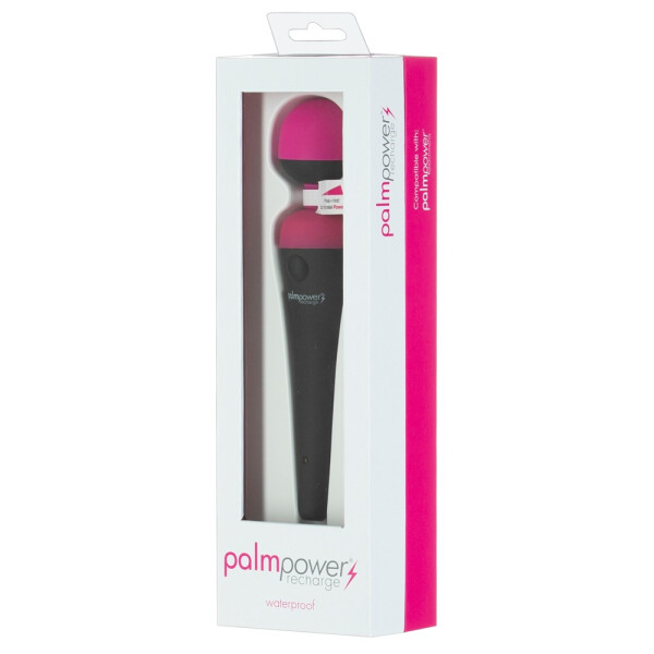 Massagestab »PalmPower« - Body-Vibrator - Wiederaufladbar - Schwarz/Pink