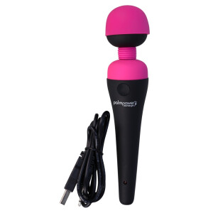 Massagestab »PalmPower« - Body-Vibrator - Wiederaufladbar - Schwarz/Pink