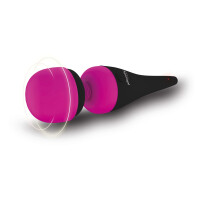 Massagestab »PalmPower« - Body-Vibrator - Wiederaufladbar - Schwarz/Pink