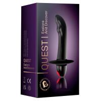 Prostata-Vibrator Rocks-Off »Quest« - 10 leise Vibrationsmodi - Schwarz