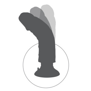 Vibrator »King Cock« - Mit abnehmbaren Saugfuß - 20,4 cm lang - Hautfarben