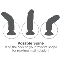 Vibrator »King Cock« - Mit abnehmbaren Saugfuß - 20,4 cm lang - Hautfarben