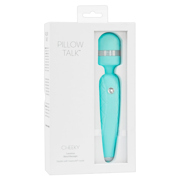 Massagestab »Pillow Talk - Cheeky - Türkis« - Stufenlos & Wiederaufladbar