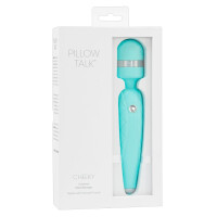 Massagestab »Pillow Talk - Cheeky - Türkis« - Stufenlos & Wiederaufladbar