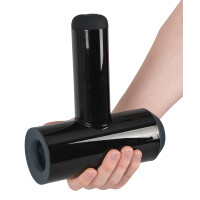 Vibro-Masturbator »Rebel« mit Doppel-Stimulation - Wasserdicht - Schwarz
