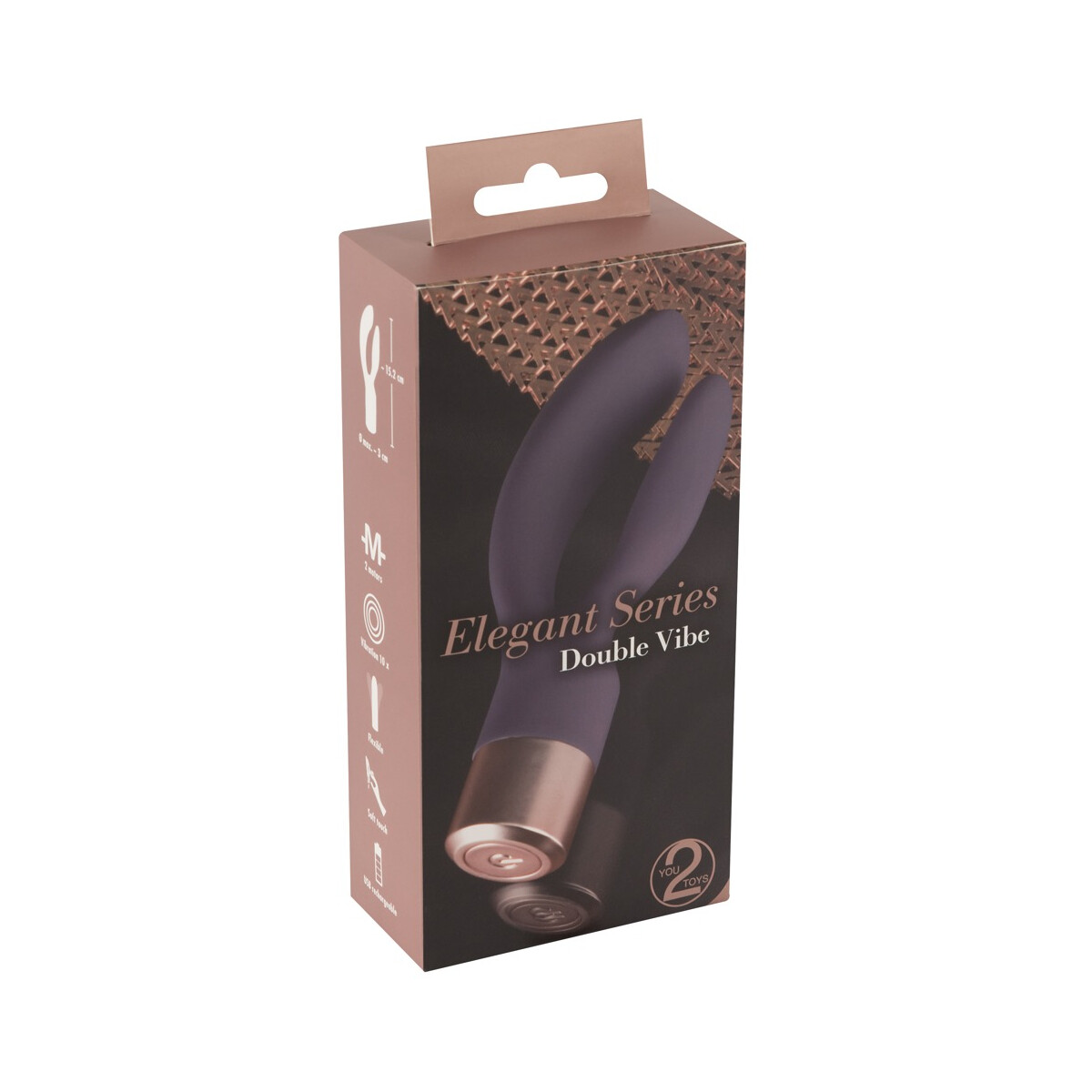Rabbitvibrator »Elegant Double Vibe« - Biegsam -