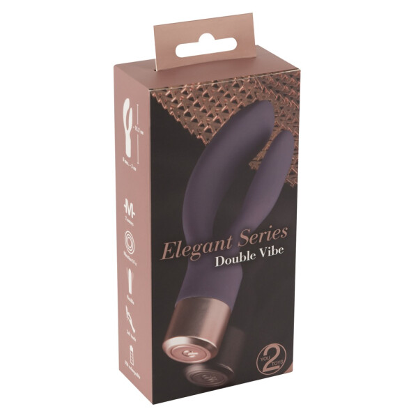 Rabbitvibrator »Elegant Double Vibe« - Biegsam - Lila