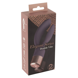 Rabbitvibrator »Elegant Double Vibe« - Biegsam - Lila