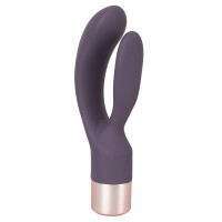 Rabbitvibrator »Elegant Double Vibe« - Biegsam - Lila