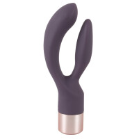 Rabbitvibrator »Elegant Double Vibe« - Biegsam - Lila
