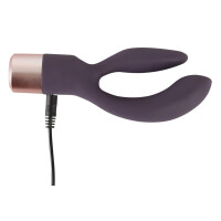 Rabbitvibrator »Elegant Double Vibe« - Biegsam - Lila