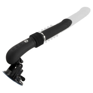 Stoßvibrator mit Fernbedienung & Saugfuß - Schwarz