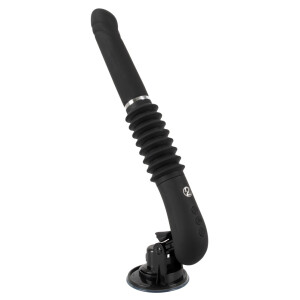 Stoßvibrator mit Fernbedienung & Saugfuß - Schwarz