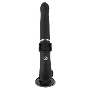Stoßvibrator mit Fernbedienung & Saugfuß - Schwarz
