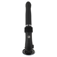 Stoßvibrator mit Fernbedienung & Saugfuß - Schwarz