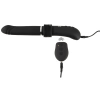 Stoßvibrator mit Fernbedienung & Saugfuß - Schwarz