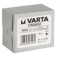 Batterie - Typ: CR2032 - Varta - 10 Stück