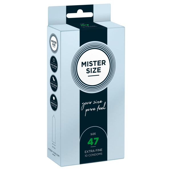Mister Size Kondome - Breite: 47 mm - Inhalt: 10 Stück