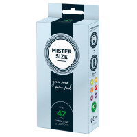 Mister Size Kondome - Breite: 47 mm - Inhalt: 10 Stück