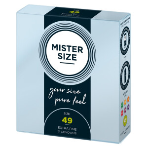 Mister Size Kondome - Breite: 49 mm - Inhalt: 3 Stück