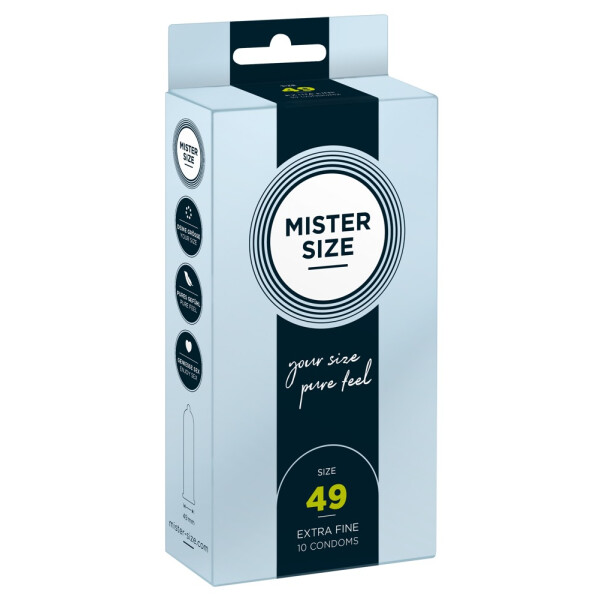 Mister Size Kondome - Breite: 49 mm - Inhalt: 10 Stück