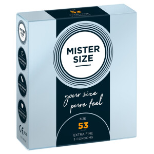 Mister Size Kondome - Breite: 53 mm - Inhalt: 3 Stück