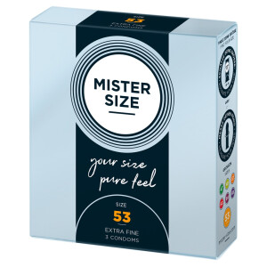 Mister Size Kondome - Breite: 53 mm - Inhalt: 3 Stück